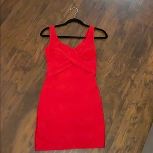 Red mini bodycon Dress